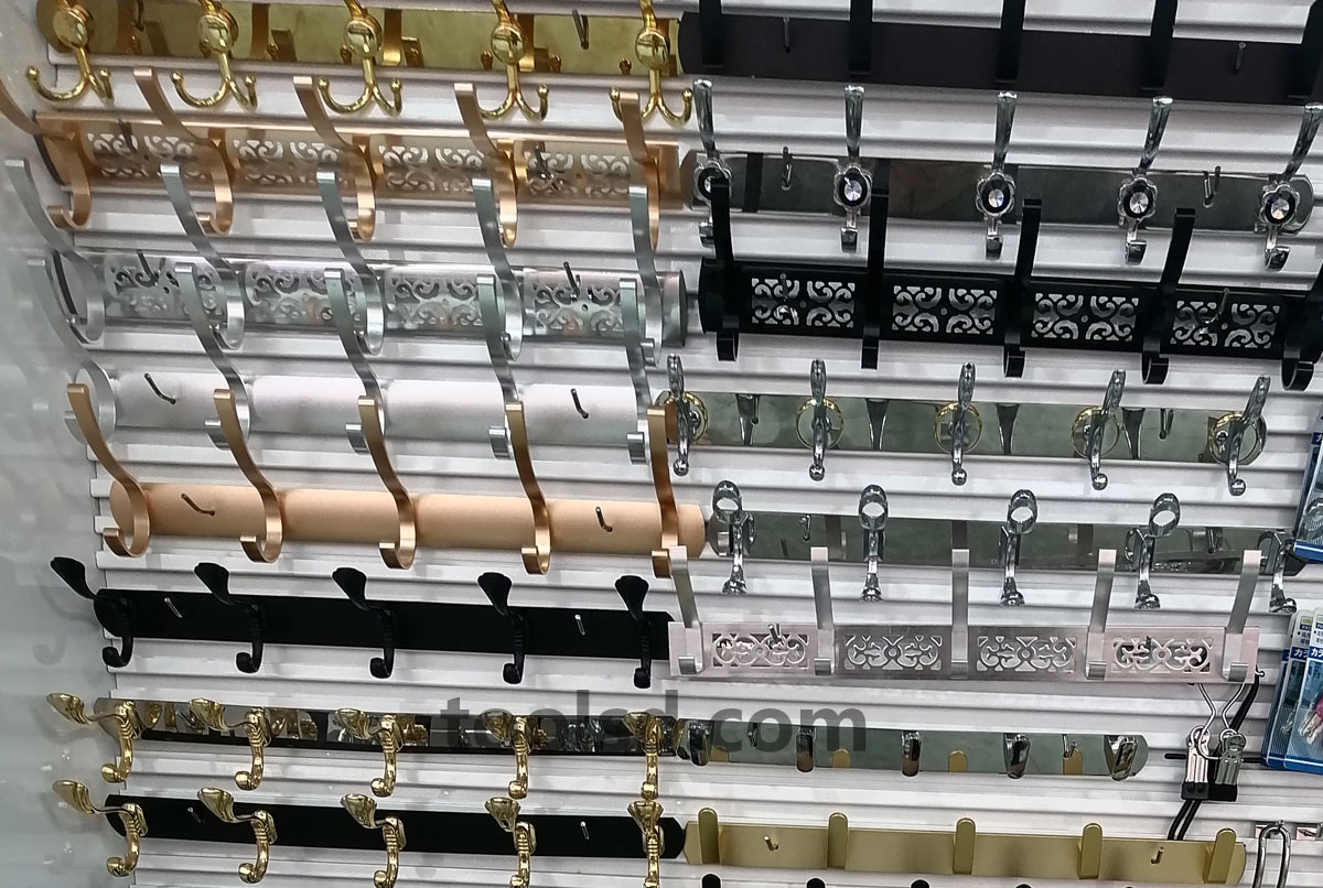 LD-009 Zinc Alloy Wall-Mounted Multi-Hook Coat Rack | Factory Wholesale Supplier