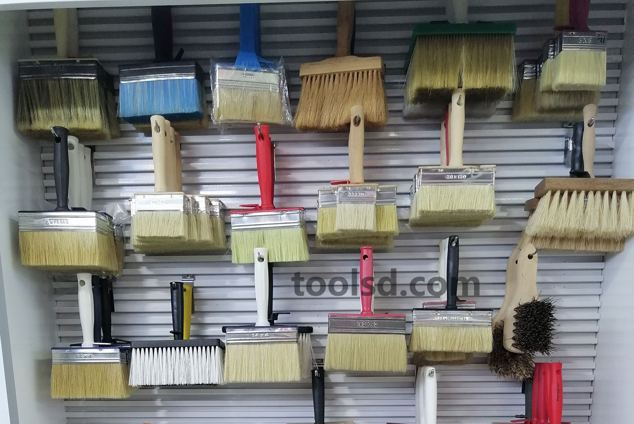 LD-123 Natural Bristle Wall Paint Brush Set | Wholesale Supplier